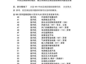 大金空调故障代码L1及其维修方法（了解L1故障代码及采取正确维修措施）