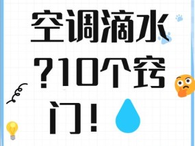 以飞仕移动空调滴水问题及维修方法（探究滴水原因）
