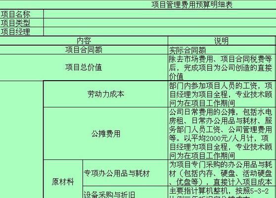 网站建设费用明细表格（深入剖析网站建设费用明细）  第1张